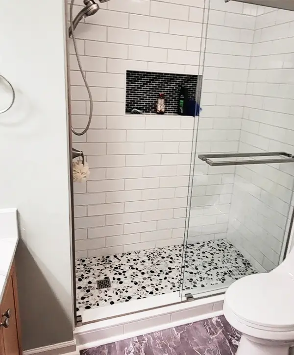 shower conversion from tub by baileys remodeling